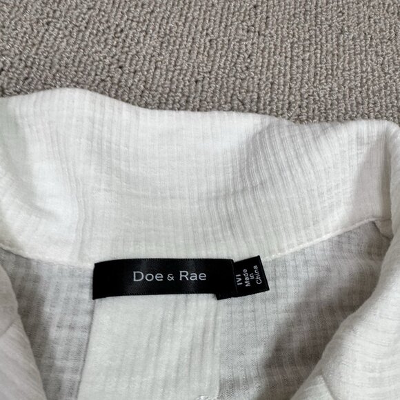 Doe + Rae Sweater Ivory Lightweight Long Sleeve Pullover Women’s Size Medium NWT - Picture 10 of 11